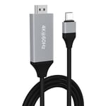 MMOBIEL USB-C to HDMI Cable 2m – 4K@60Hz – Thunderbolt 3 to HDMI Adapter