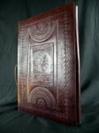 Giant Pagan Wicca Handmade Leather Book of Shadows - Altar Book - TREE of LIFE