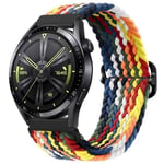 (Samsung Watch 46mm Camouflage)Nylon punottu lenkkihihna Samsung Watch 3/4 Active 2 Huawei Watch 3/GT Rannekoru Ranneke Amazfit GTR/Stratos Belt|