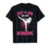 Just A Girl who loves Kickboxing Kickboxer Kids Girls T-Shirt