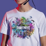 Fortnite t-shirt - super mjuk polyester sports tröja med tryck fram 140cl