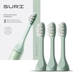 Sustainable Electric Toothbrush Replacement Head Built-In Tongue Scraper 3 Pack