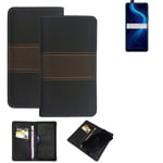 Wallet Case for Huawei Honor X10 5G Protective Case + Cell Phone Case Brown Book