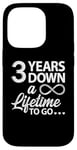 iPhone 14 Pro 3 Years Down A Lifetime To Go Cute 3rd Wedding Anniversary Case