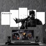 TOPRUN Modern Art print picture Tom Clancy’s Ghost Recon Wildlands 5 pieces wall art decor Paintings on canvas for office Home decor 5 panel oil pictures print on canvas for living room