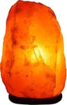 Himalayan 100% Natural Salt Lamp - Pure Hand Crafted Pink Salt Crystal Lamp with Wooden Base - Room Desk Décor Rock Salt Lamp - IONISOR Relax Aromatherapy (1-2 Kg)