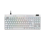 Clavier gaming filaire Azerty Logitech PRO X TKL Rapid sans pavé numérique Blanc