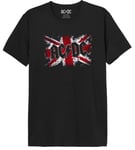 AC/DC « British ACDC » MEACDCRTS036 T-Shirt Homme, Noir, Taille L