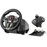 Mad Catz M.2.X. PRO Force Feedback Racing Wheel with 3 Pedal set and Siz Speed Gear Shifter - GRPCCAINBL000-0