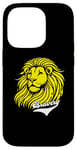 Coque pour iPhone 14 Pro Lion jaune Bravery Lion inspirant mignon