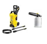 Bundle of Kärcher K 3 Power Control high pressure washer: Intelligent app support - for effective cleaning of everyday dirt + Kärcher FJ6 Foam Nozzle - Pressure Washer Accessory