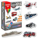 magdum 25 PCS Transport Aimant Enfant - Magnet Enfant - Animaux Magnetique - Jeux Aimanté Enfant - Magnet Frigo Enfant - Jeu Magnetique Enfant - Animaux Aimantés Magnétique Enfant - Jeux Aimanté