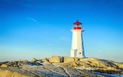 ZXSDFV Puzzle 1000 Pièces Adulte Jigsaw Puzzle Grande Puzzle en Bois Classique Jouet Décompression Lighthouse Bay, Canada Jeux Parent-Enfant Intemporels