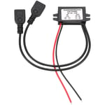 DC-omvandlare 12V till 5V 3A Dubbel 2 USB till Auto Power Regulator Spänning