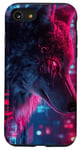 iPhone SE (2020) / 7 / 8 Futuristic Cyberpunk Wolf Art Animal lover Edgy Case