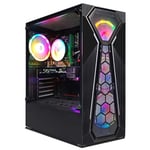 STGsivir PC Gamer Fixe,Ordinateur Gaming,Radeon RX 580 16Go, Core i5-9400F jusqu'à 4.1GHz, 16Go DDR4 RAM, 512Go SSD, 600M WiFi, BT 5,0, RGB Fanx4, W11H64