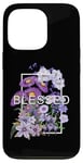 iPhone 13 Pro Purple Blessed & Blooming Purple Color Graphic Case