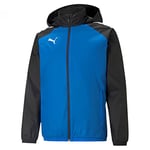 PUMA Unisex Kids Teamliga All Weather Jkt Jr Jacket, Electric Blue Lemonade-Puma Black, 140 EU