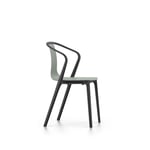 Vitra - Belleville - Armchair, Plastskal, Mass Grey - Ruokapöydän tuolit - Ronan & Erwan Bouroullec - Harmaa - Metalli/Muovi