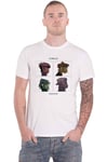 Gorillaz T Shirt Demon Days Band Logo Official Mens White Large White