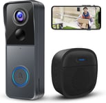 Wireless Video Doorbell Camera with Chime, Smart Video Door Bells with Camera