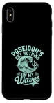 Coque pour iPhone XS Max Poseidon Dieu de la mer Océan Trident et vagues Illustration