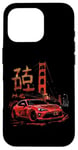 Coque pour iPhone 16 Pro JDM Tokyo Japan Golden Gate Bridge 86 Voiture japonaise de drift