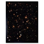 Hubble Space Telescope Image A Look Into The Universe's Past Ultra Deep Field Near Infrared View Of Distant Galaxies Billions Of Light Years Away Art