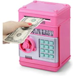 Money Box For Girls Ages 3-12,password Money Safe For Girls Electronic Piggy Bank For Kids Atm Money Bank Cash Coin Saving Box Toy Musical Toy Money B