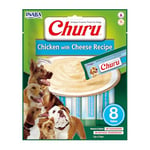 Churu Sticks by INABA Dog Treat - Chicken & Cheese Flavour (8 x 20g) / Soft & Creamy Dog Treat, Delicious & Healthy Snack, Food Topper, Pill Assist, Training Treat, Natural, Grain Free