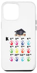 Coque pour iPhone 12 Pro Max Tee Grow With Me Carte d'empreintes de main pour la croissance de l'année scolaire K-12