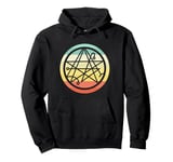 80s Retro Necronomicon and Miskatonic Themed Symbol Pullover Hoodie