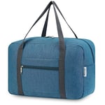 Narwey Sac de Voyage 40x20x25 Ryanair Cabine Bagage Pliable Sac Voyage Bagage Avion Sac de Sport Sac Weekend Femme Homme (Bleu Marine)