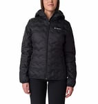 Columbia Delta Ridge Down Hooded Jacket, Doudoune À Capuche Femme, Black, Taille XL