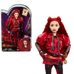 Mattel Disney Descendants: The Rise of Red Fashion Doll & Accessory Red, Daughter of Queen of Hearts with Movie-Inspired Clothes & Pocket Watch, HWT93