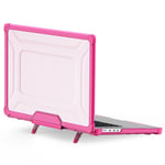 MacBook Pro 16 (2023/2021) - Armor shockproof cover med Kickstand - Rosa