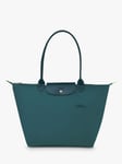 Longchamp Le Pliage Green Recycled Canvas Large Tote Bag