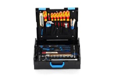 GEDORE L-BOXX 136 Tool case, 58-pc. set, Complete, Tools for twheeles and DIY, in Plastic case, 1100-01