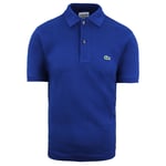 Lacoste Classic Fit Mens Blue Polo Shirt Cotton - Size X-Small