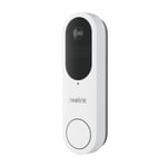 Reolink Doorbell Battery Hvit 2K, Dual-Band Wifi, 7000mAh, Deteksjon