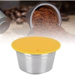 Percolateur Capsule de café en acier inoxydable réutilisable et rechargeable pour cafetière Dolce GustoJaune Percolateur