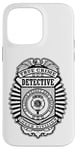 Coque pour iPhone 14 Pro Max Badge de police amusant True Crime Detective Division