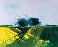 The Art Group Simon Howden (Rape Field Edge) -Canvas Print 40 x 50cm, Wood, Multi-Colour, 40 x 50 x 1.3 cm