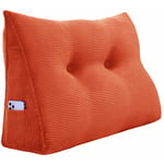 Vercart - Coussin de Lecture Compensé, Triangulaire Coussin à Coins, Gros Coussin Canapé, Traversin Tête de lit Support Arrière, Oreiller Cervical