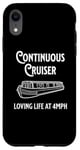 Coque pour iPhone XR Péniche fluviale vintage Boat Life Continuous Cruiser