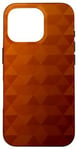 Coque pour iPhone 16 Pro Polygone Géométrie Jaune Marron Dégradé