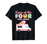 Nana of the FOUR ever Sweet ice-cream Truck 4th Birthday T-Shirt