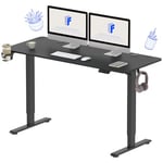 FLEXISPOT Lite Electric Standing Desk 110 * 60cm Height Adjustable Desk Sit Stand Desk Stand Up Desk for Home Office (Black)