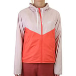 Nike W NSW WR JKT Veste de Sport Femme, Barely Rose/Magic Ember/(White), FR : XL (Taille Fabricant : XL)