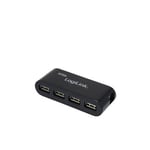 LogiLink USB 2.0 Hub 4-Port - Concentrateur (hub) - 4 x USB 2.0 - de bureau